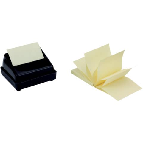 Foglietti riposizionabili a fisarmonica Q-Connect Z-Quick Notes 70 g/m² giallo 76x76 mm  12 bloc. da 100 ff - KF02161